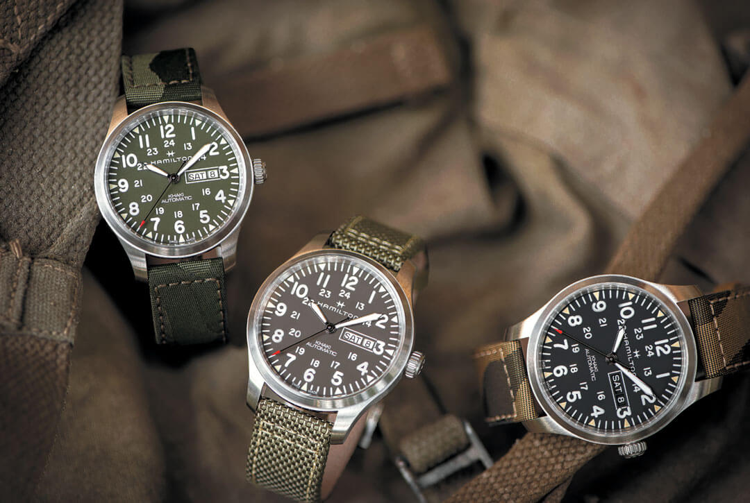 hamilton khaki field camouflage automatique