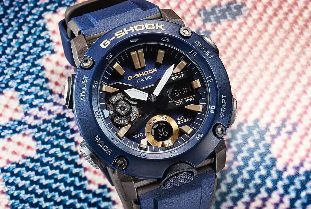 G-Shock GA-2000 : Armure carbone et couleurs flashy