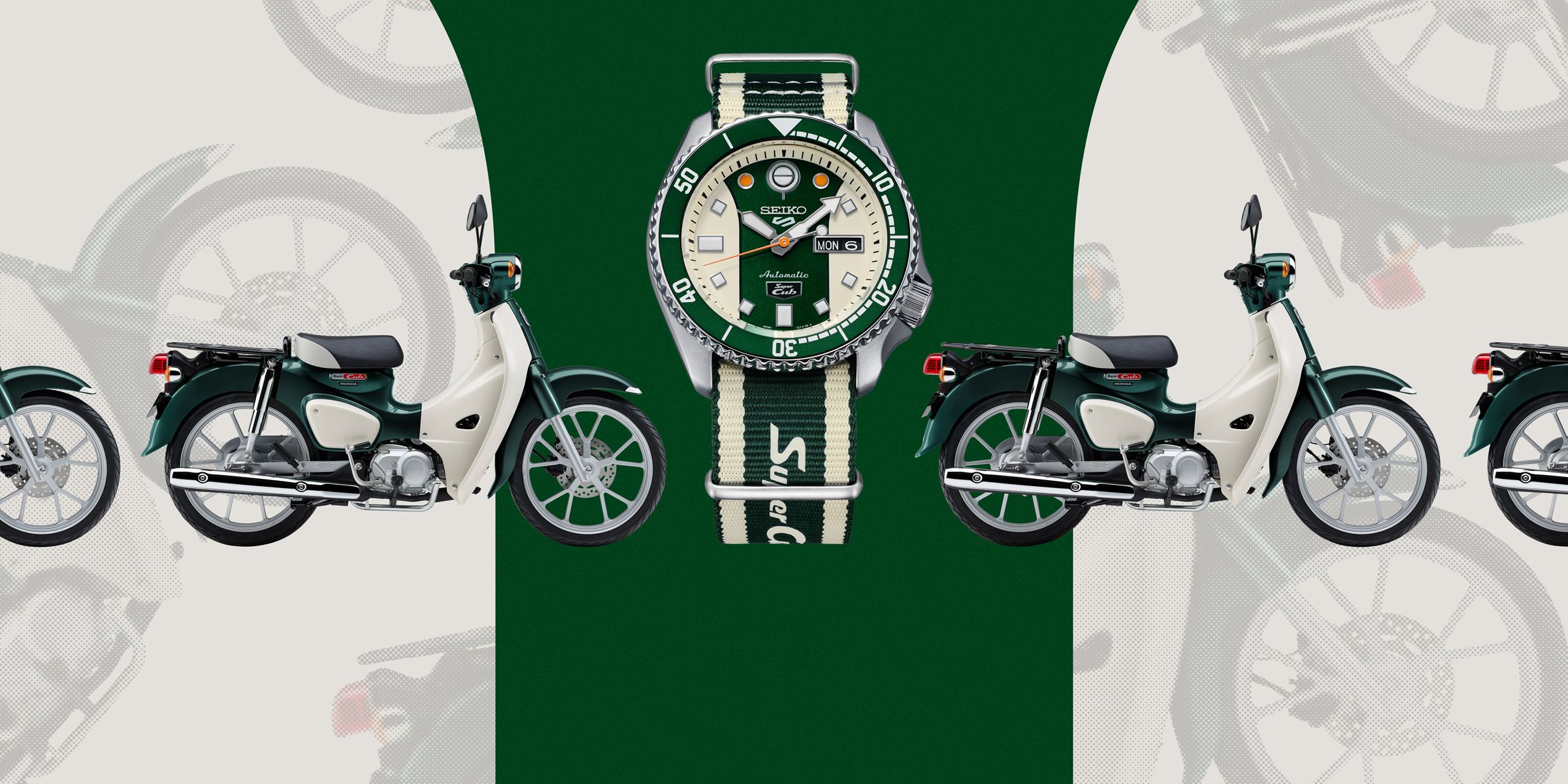 seiko 5 sports honda super cub