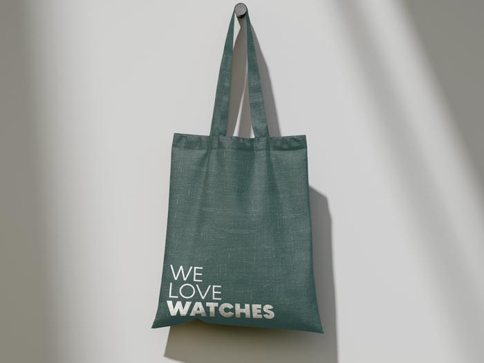 tote bag we love watches