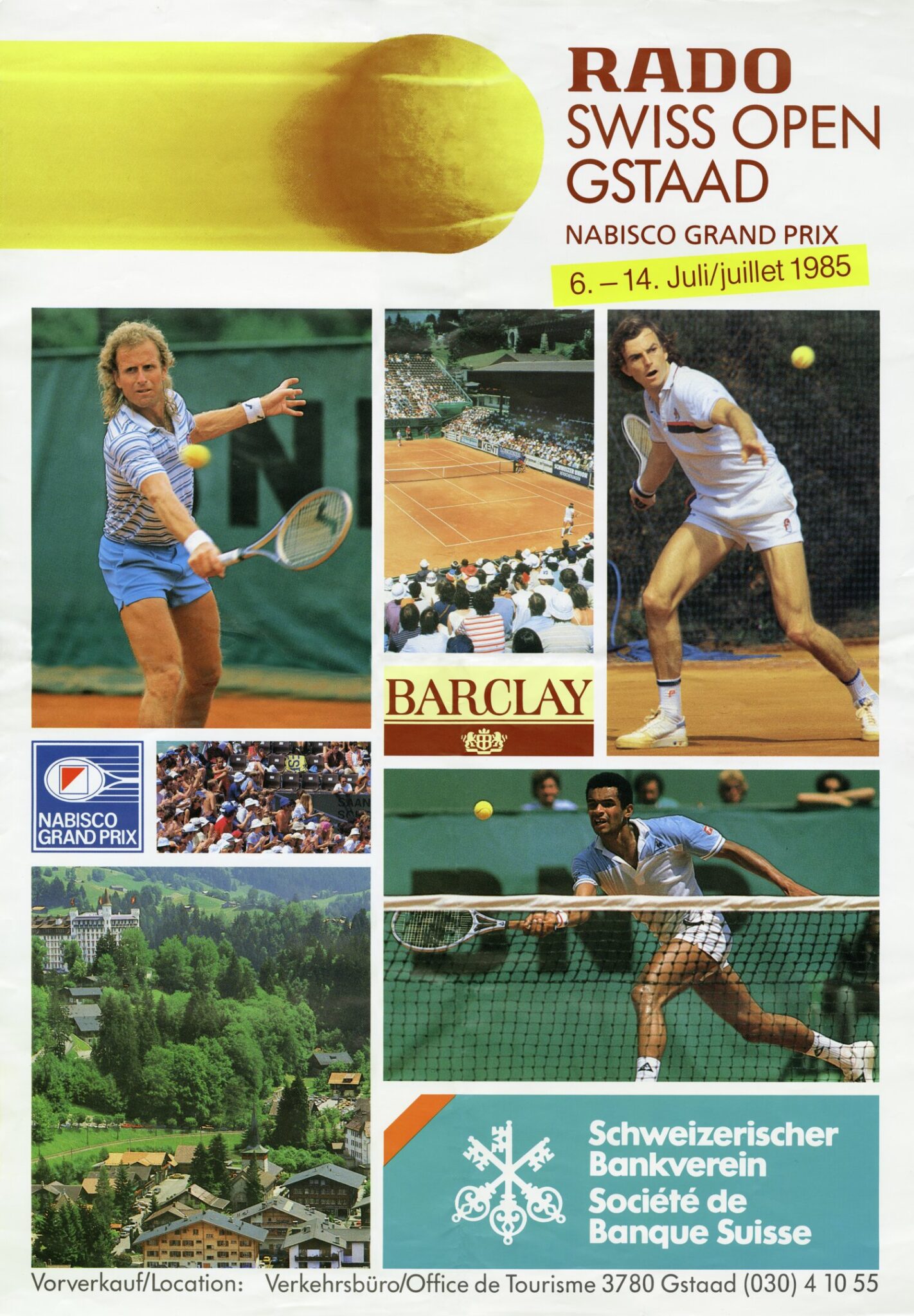 vintage poster tennis 1985