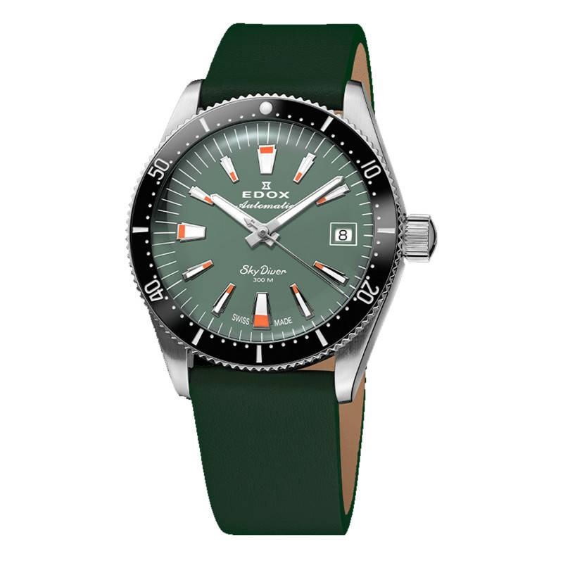 montre skydiver 38 date automatic special edition with additional strap 80131 3nc vi edox