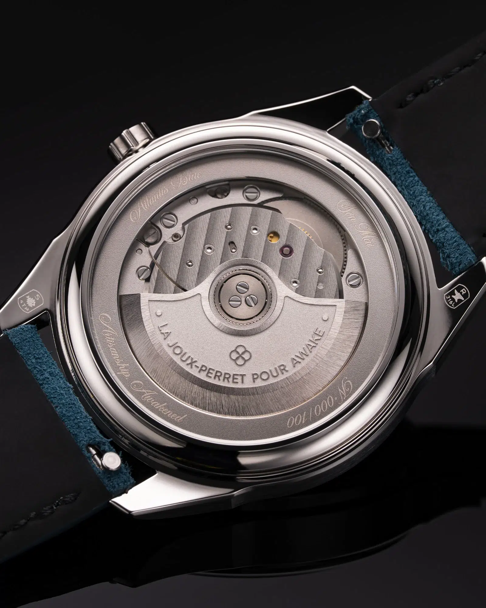 awake silverleaf atlantisblue caseback