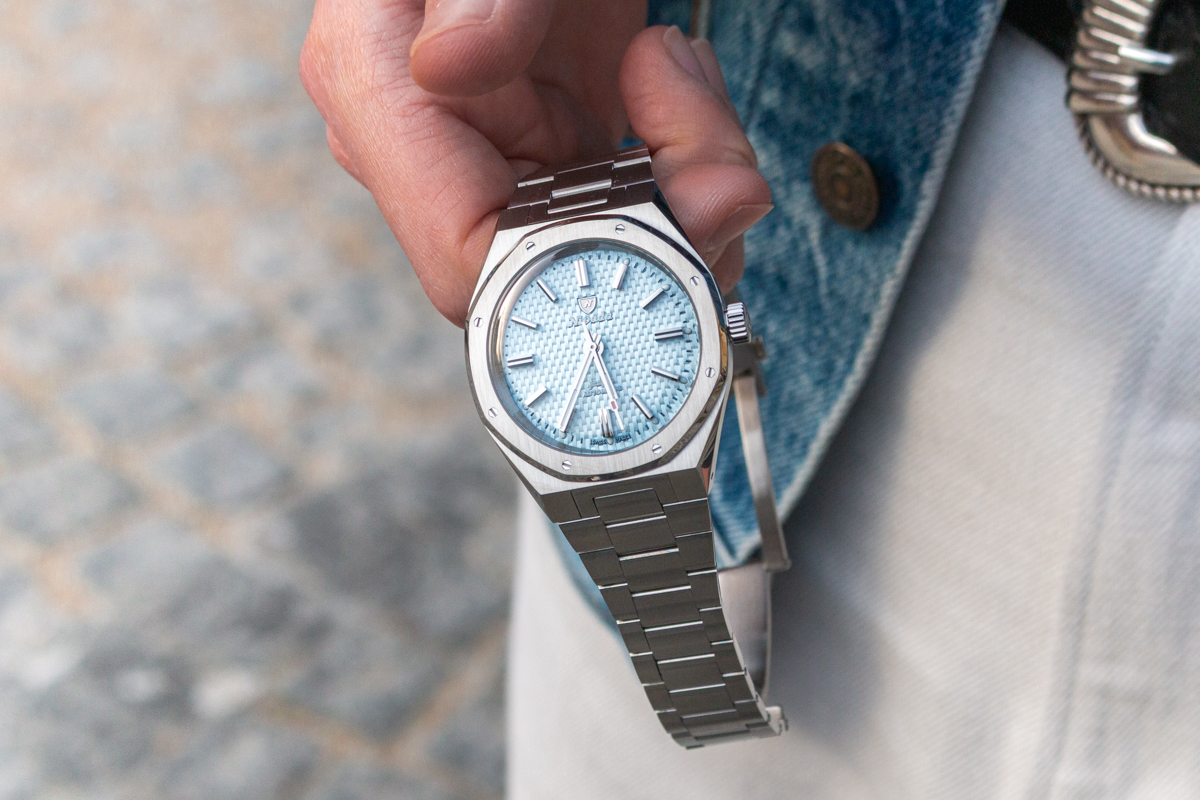 montre nivada grenchen f77 ice blue collaboration ocarat avis final
