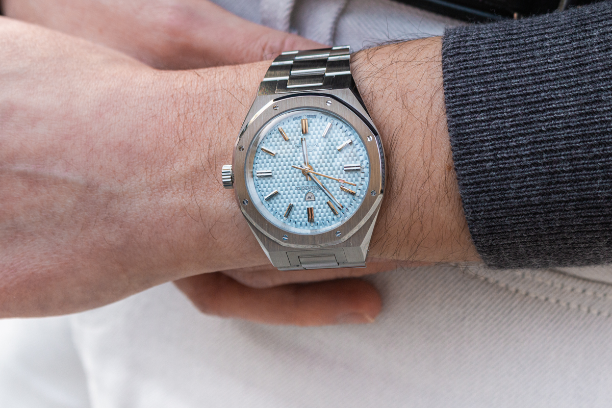 montre nivada grenchen f77 ice blue collaboration ocarat lifestyle