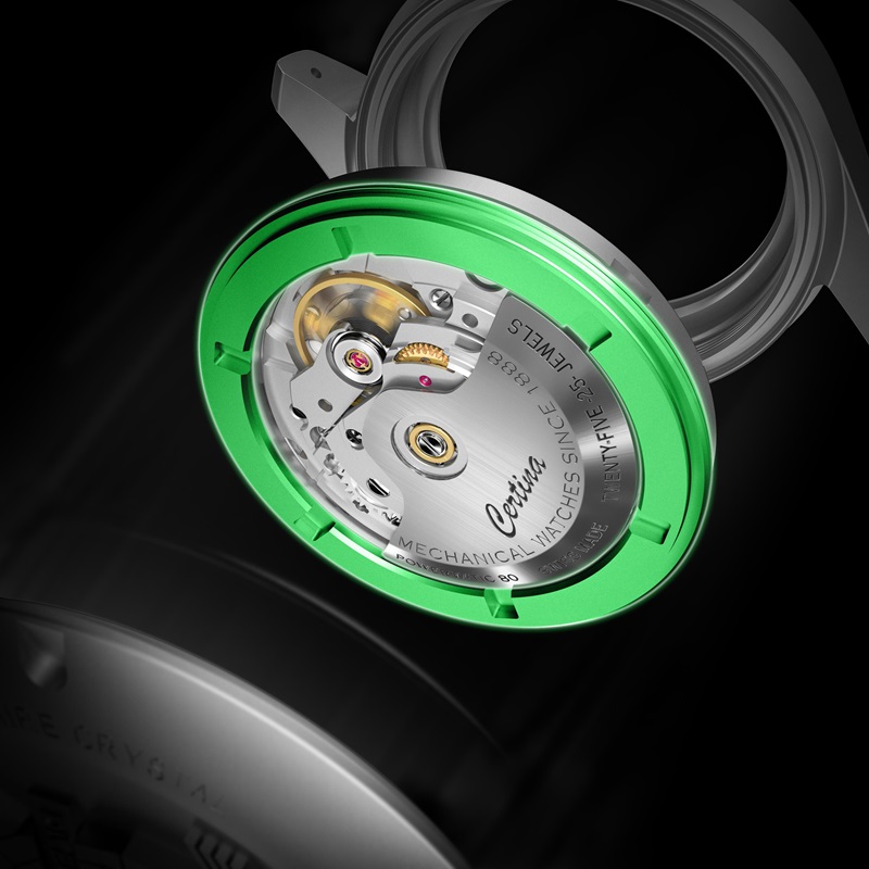 certina ds action diver 38mm titanium mouvement automatique powermatic 80