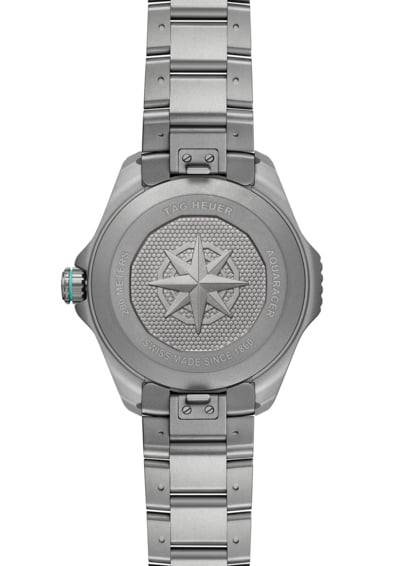 tag heuer aquaracer professional 200 solargraph 40mm titanium case back