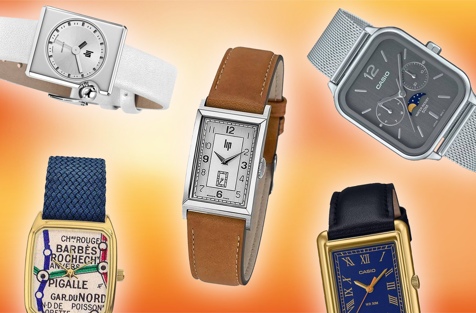 top 5 montres rectangulaires a moins de 200 euros
