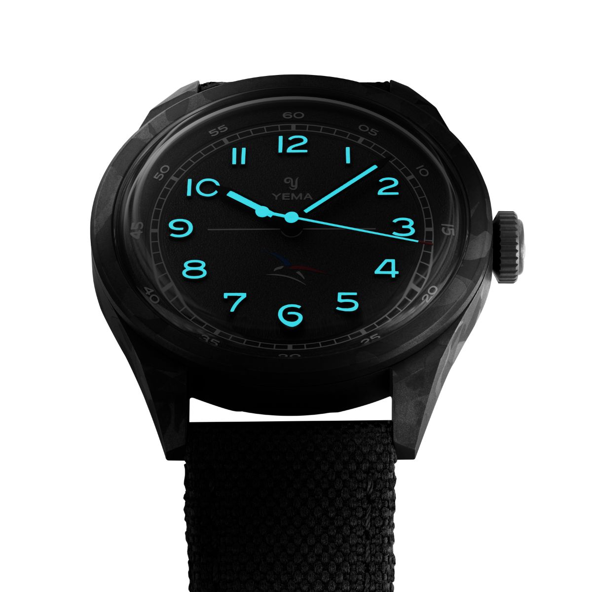 yema flygraf pilot aae details cadran luminescent superluminova