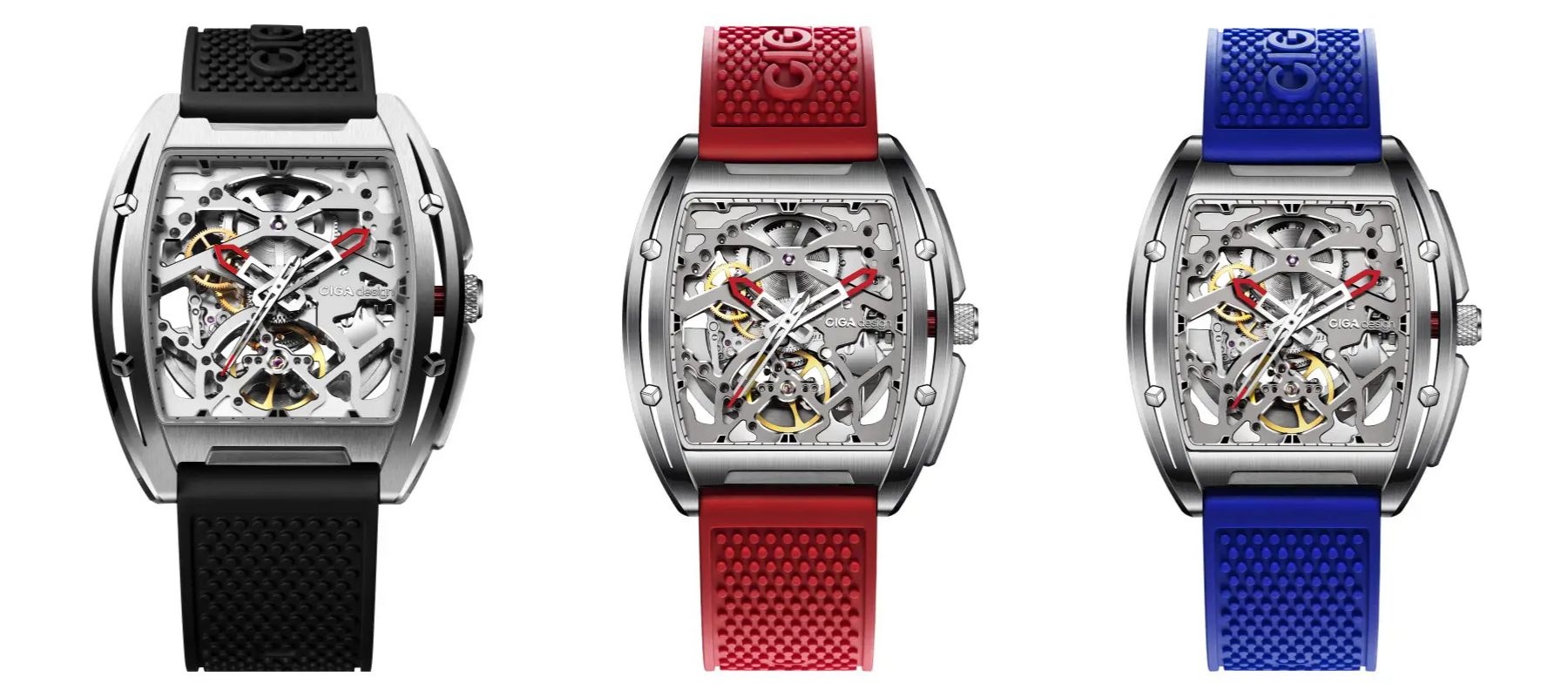 montres ciga design serie z edge black z031 ss01 w5bk red z031 ss01 w5re blue z031 ss01 w5bu