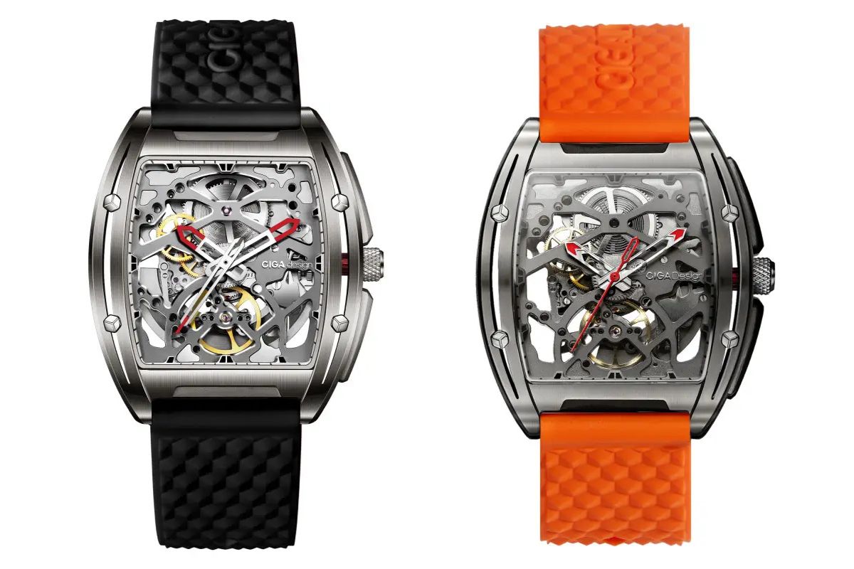 montres ciga design serie z edge titanium black z031 tt01 w5bk titanium orange z031 tt01 w5og