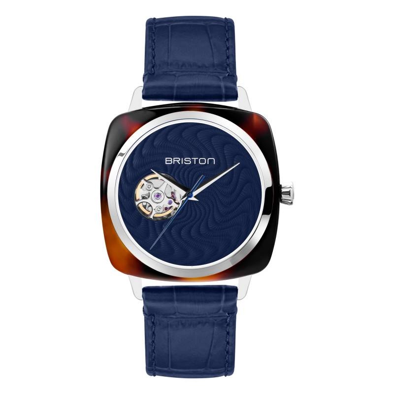 montre clubmaster iconic spirale bleu email grand feu briston x ocarat edition limitee