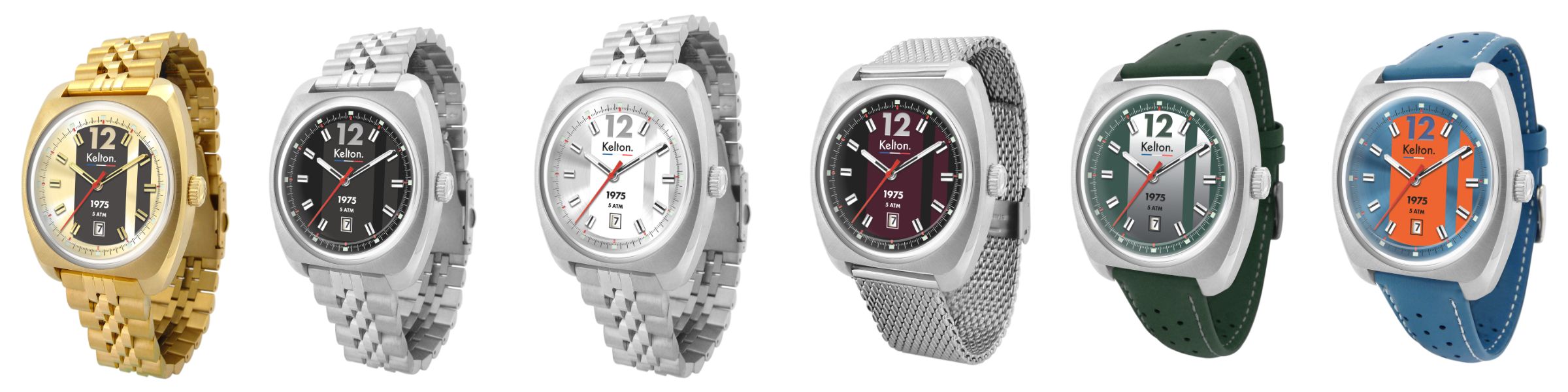 montres kelton racing 1975 declinaisons couleurs
