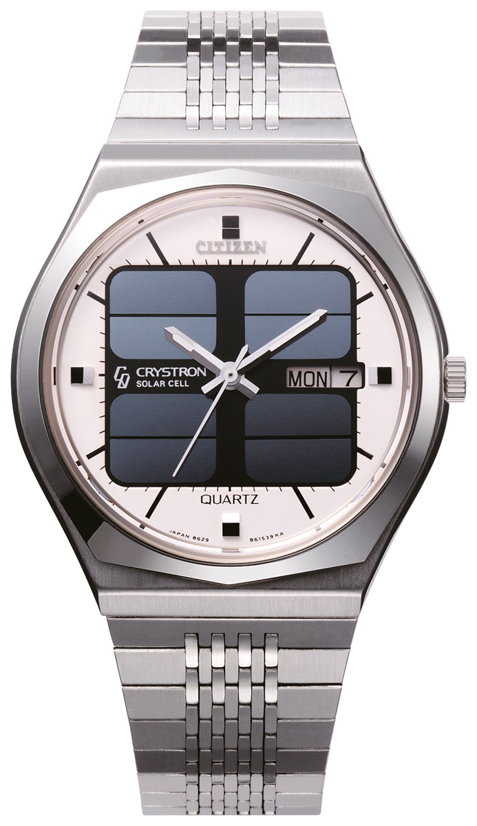 citizen eco drive crystron solar cell 1976