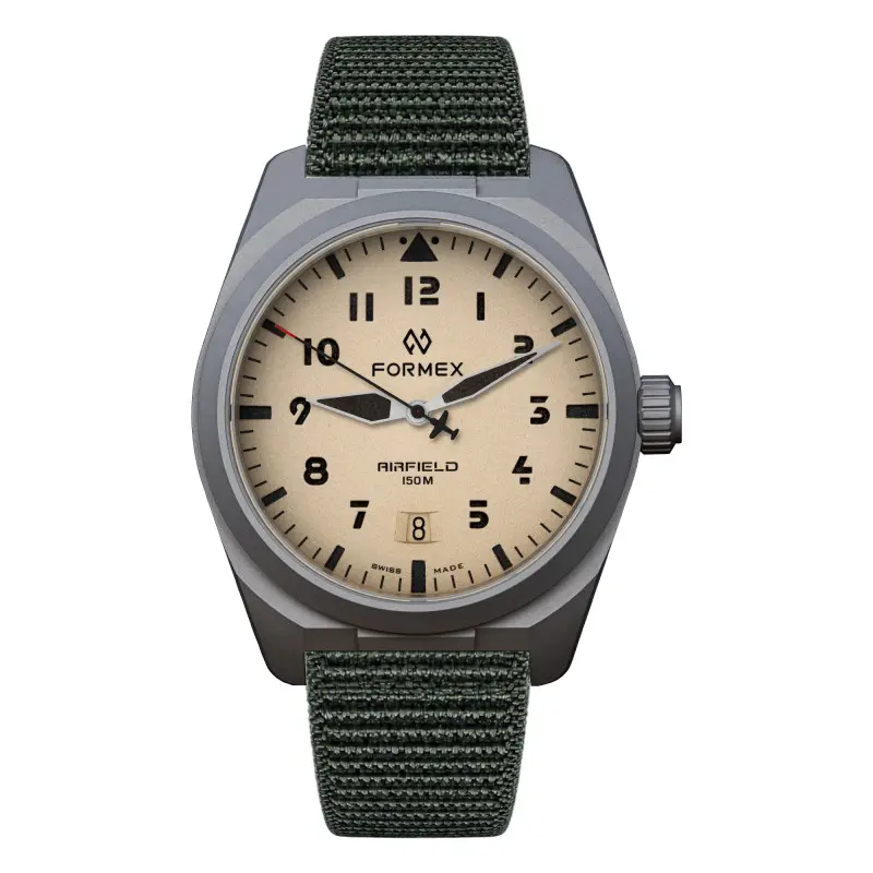 montre airfield automatic 40 mm desert sand 066116556 formex