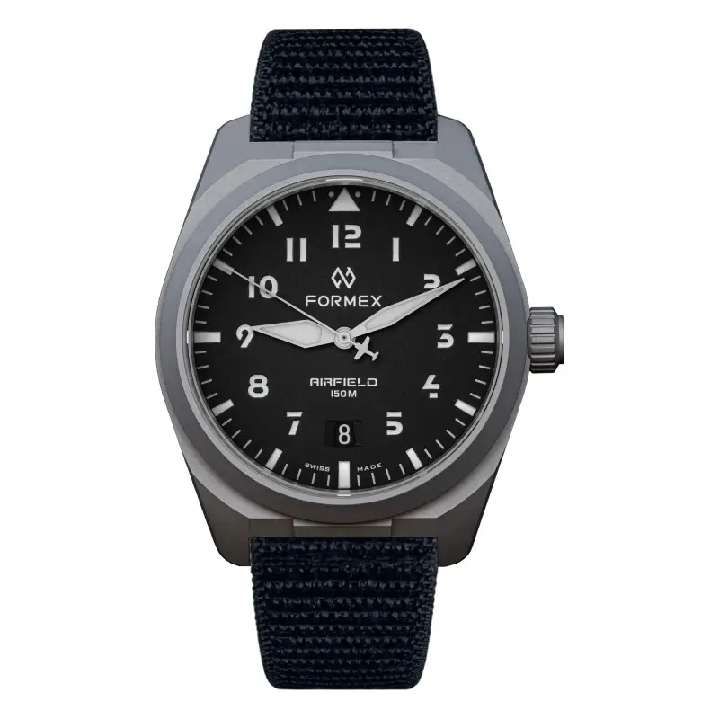 montre airfield automatic 40 mm jet black 066116526 formex