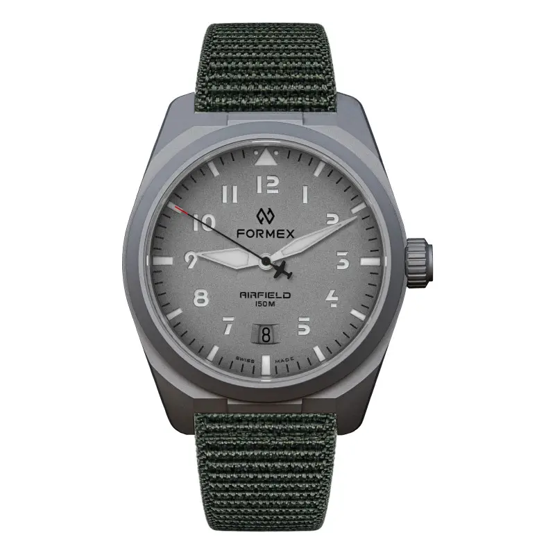 montre airfield automatic 40 mm tarmac grey 066116546 formex