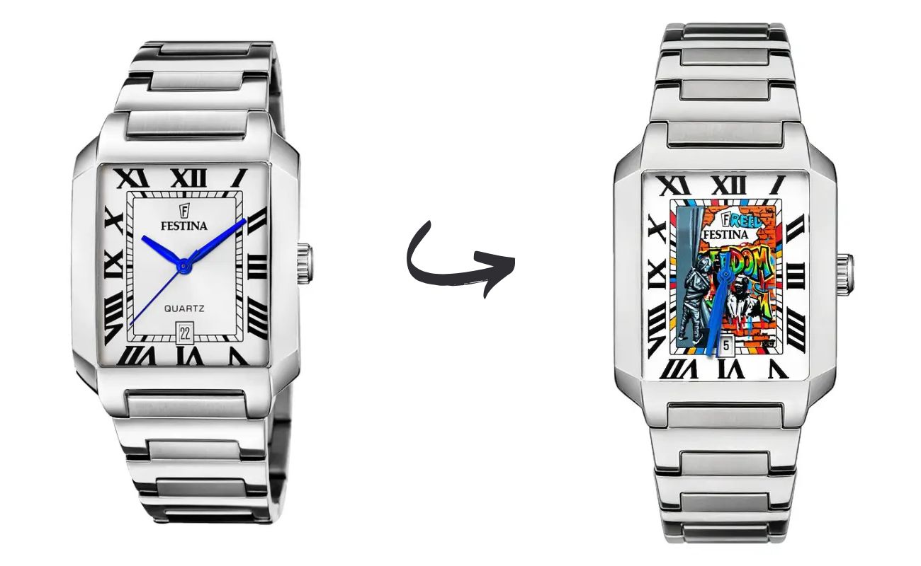 montre festina on the square customisee par ifl watches avant apres