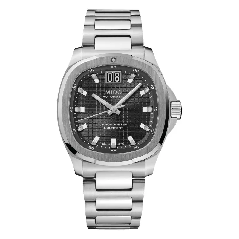 montre multifort tv big date chronometer m0495671105100 mido